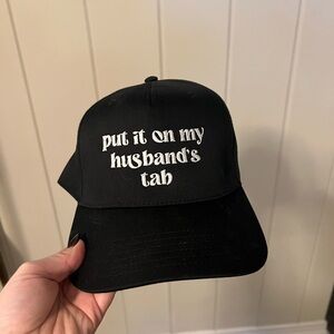 Black Embroidered Cap